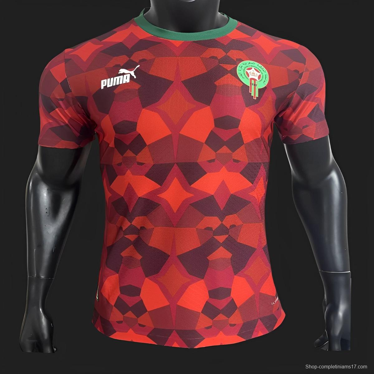 Player Version 2023 Morocco Home Jersey