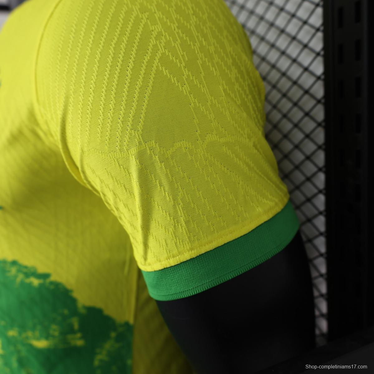 Player Version 2023 Brazil Yellow Special Jersey