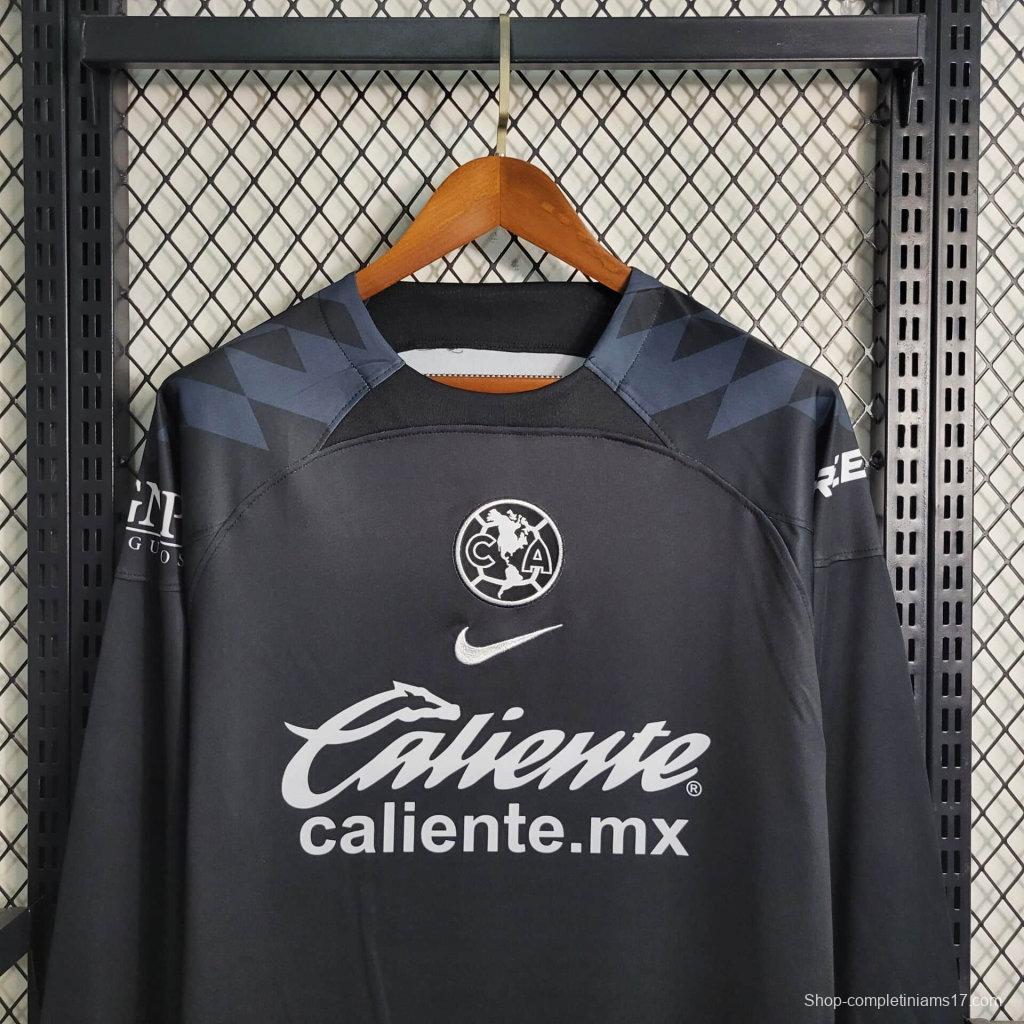 23/24 Club America Black Long Sleeve Goalkeeper Jersey