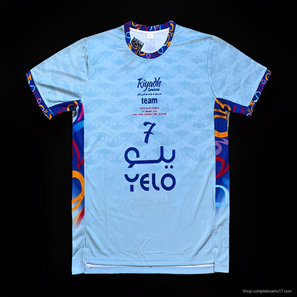 23/24 Al-Nassr Ronaldo Blue ALL Stars Special Jersey