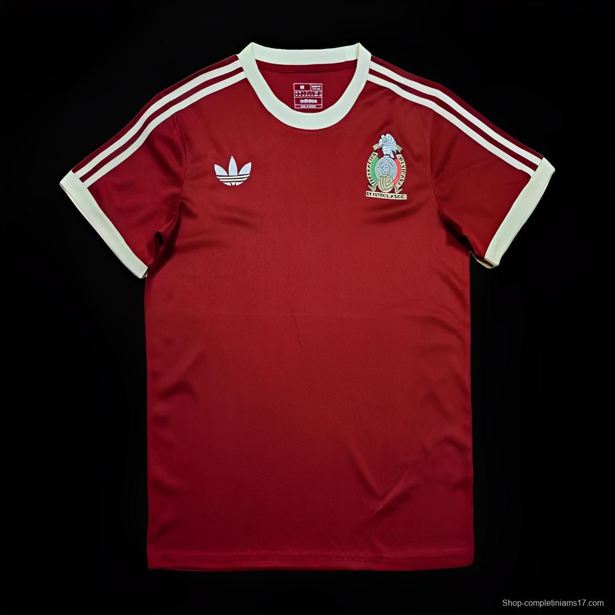 2023 Mexico Adicolor  Burgundy Jersey