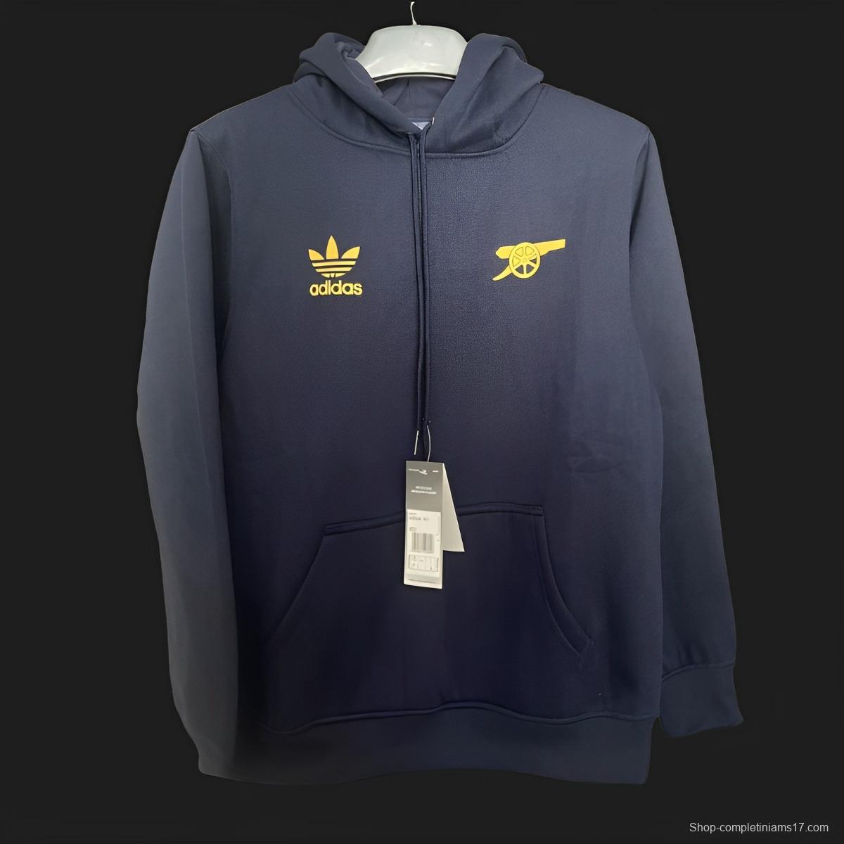 23/24 Arsenal Navy Hoodie Jacket