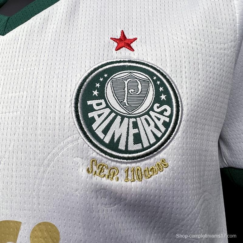 24/25 Kids Palmeiras Away White Jersey