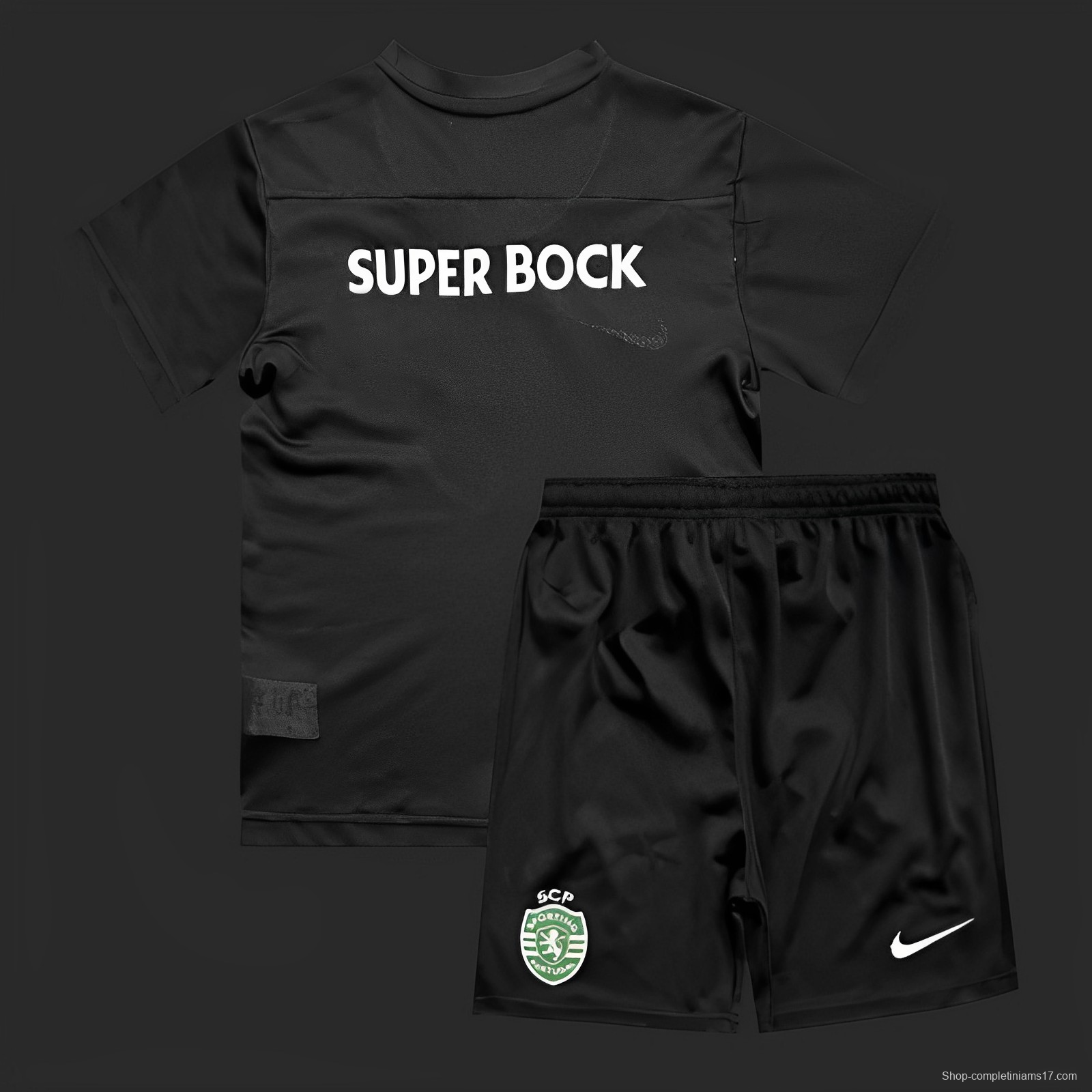 23/24 Kids Sporting Lisbon Forth Black Jersey