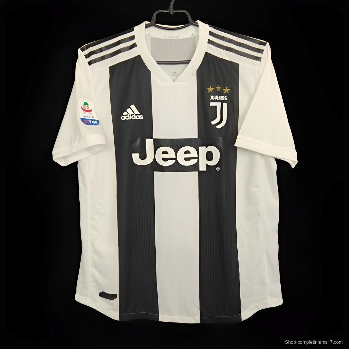 Player Version Retro 18/19 Juventus Home Jersey