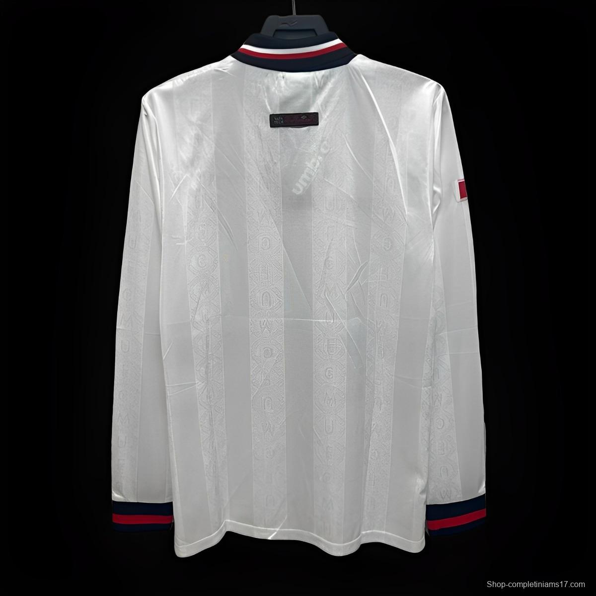 Retro 97/98 Manchester United Third Long Sleeve White Jersey