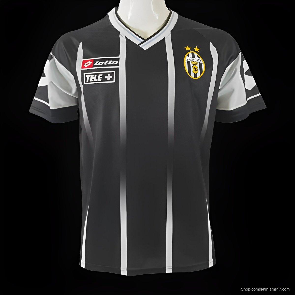 Retro 00/01 Juventus Lotto Black Training Jersey