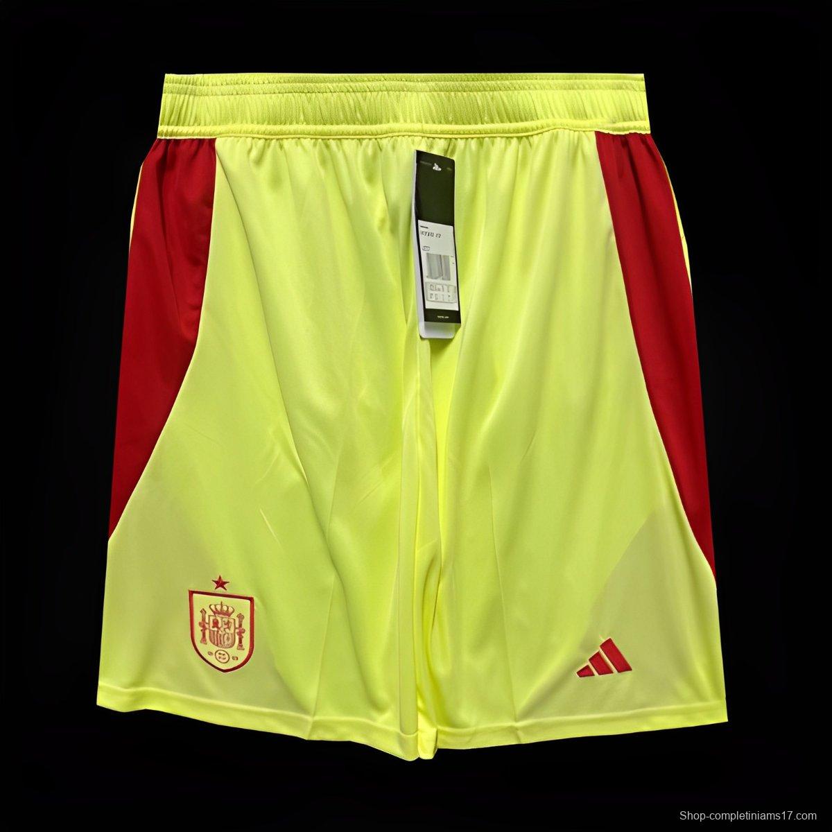 2024 Spain Away Yellow Shorts