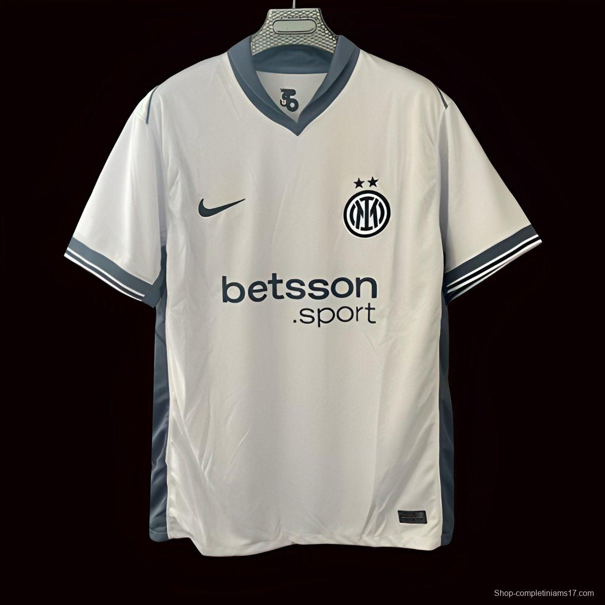 24/25 Inter Milan Away Jersey Wtih Sponsor