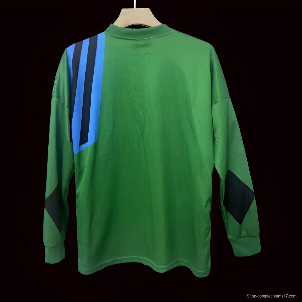 Retro 92/93 Manchester United Green Goalkeeper Long Sleeve Jersey