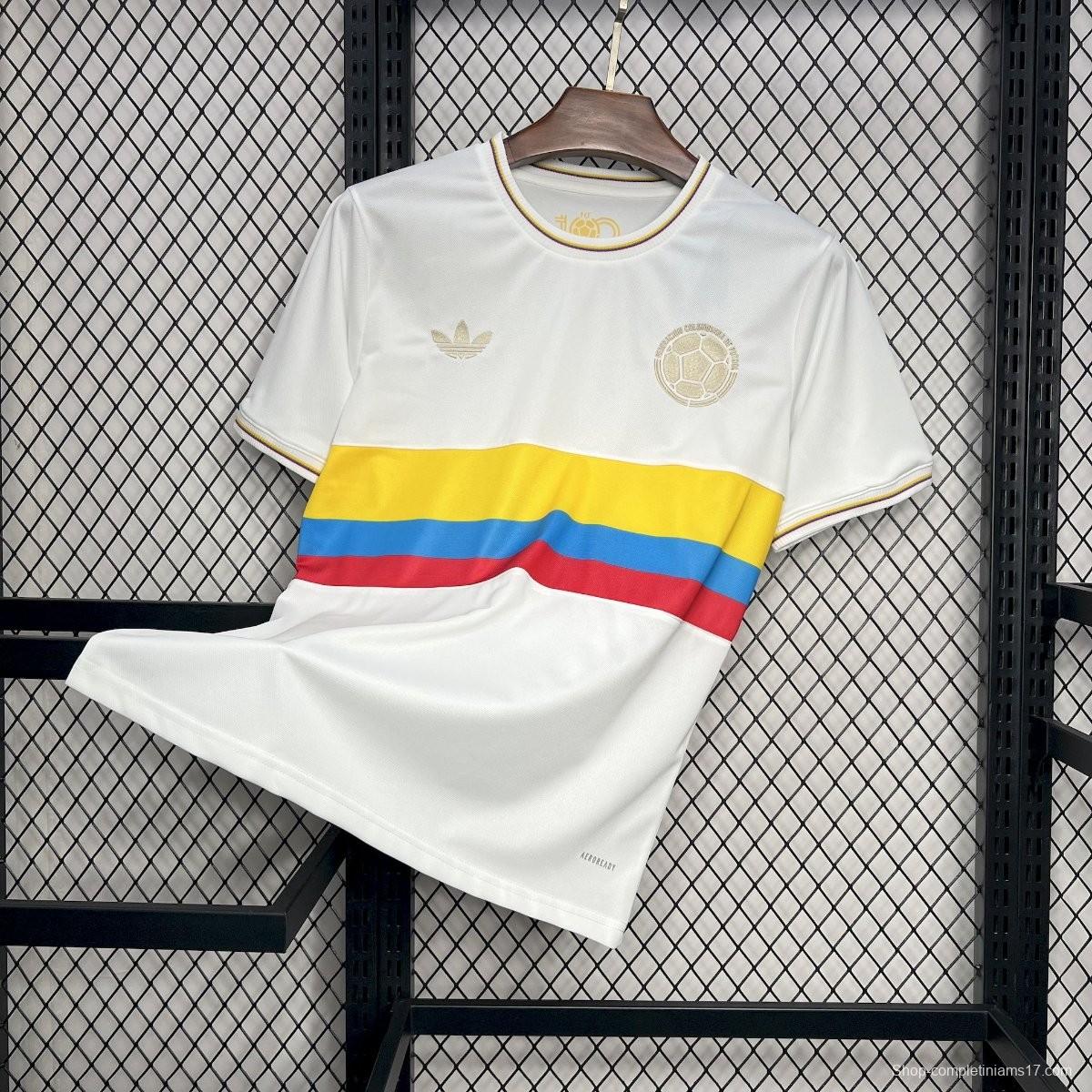 2024 Colombia White 100Th Anniversary Jersey