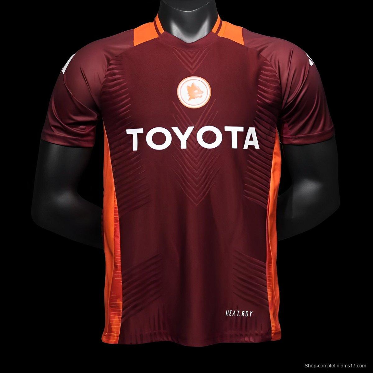 Player Version 24/25 AS Roma Home Pre-Match Jersey
