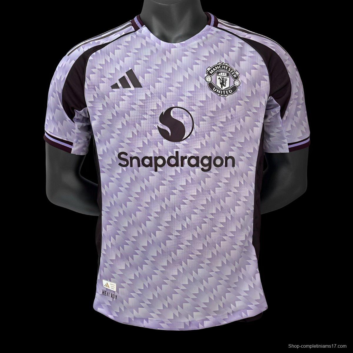 Player Version 25/26 Manchester United Away Purple Jersey