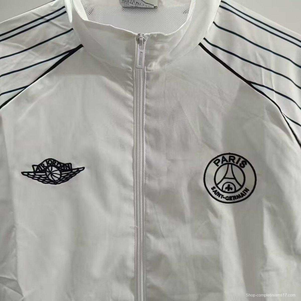 24/25 PSG White Windbreaker