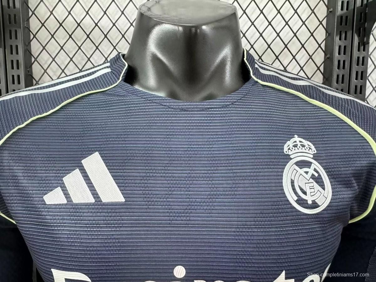 Player Version 25/26 Real Madrid Away Long Sleeve Jersey