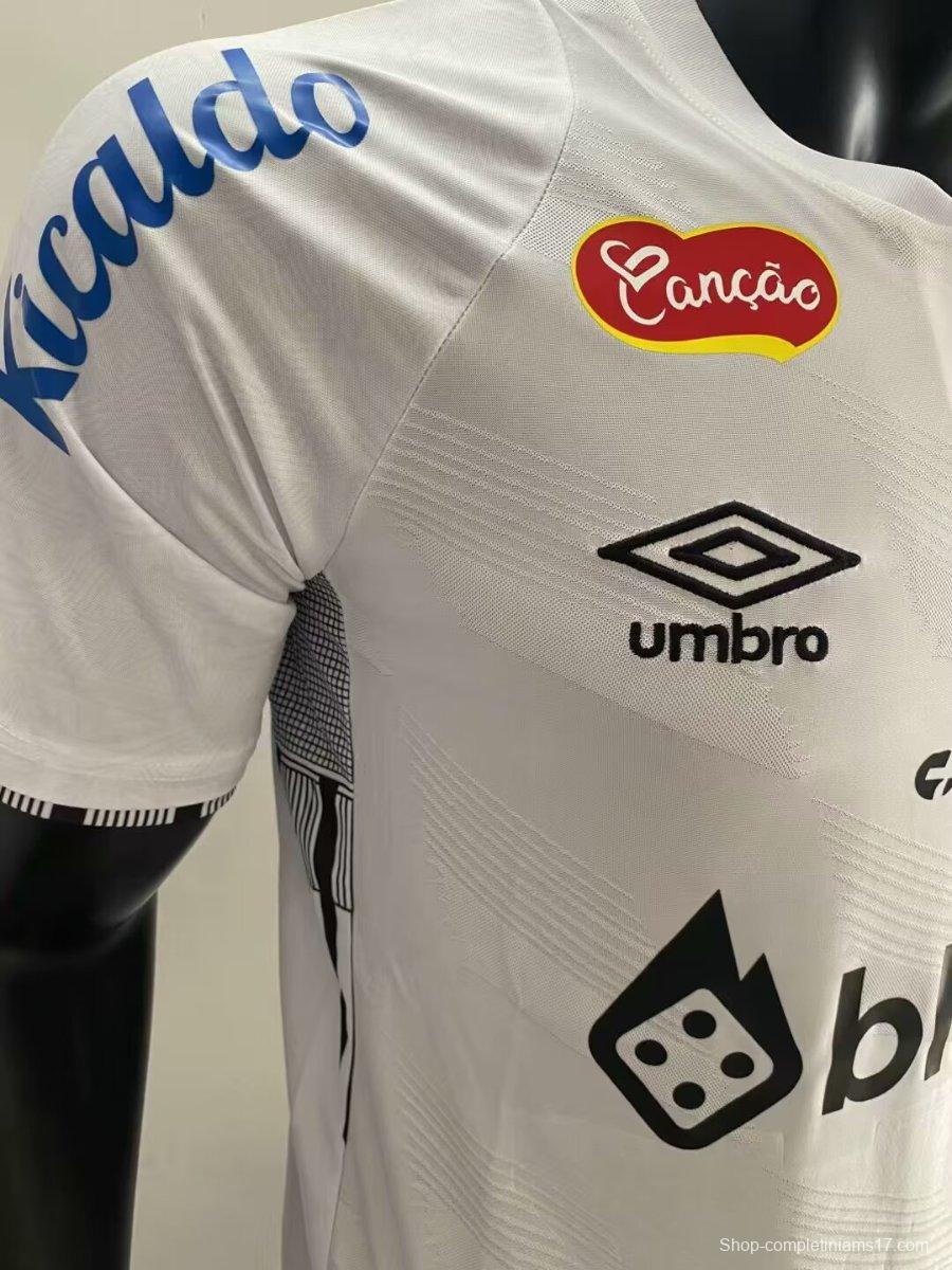 25/26 Santos Home Jersey With Full Sponsors