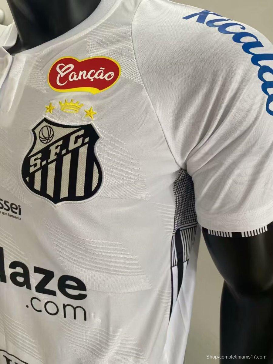 25/26 Santos Home Jersey With Full Sponsors