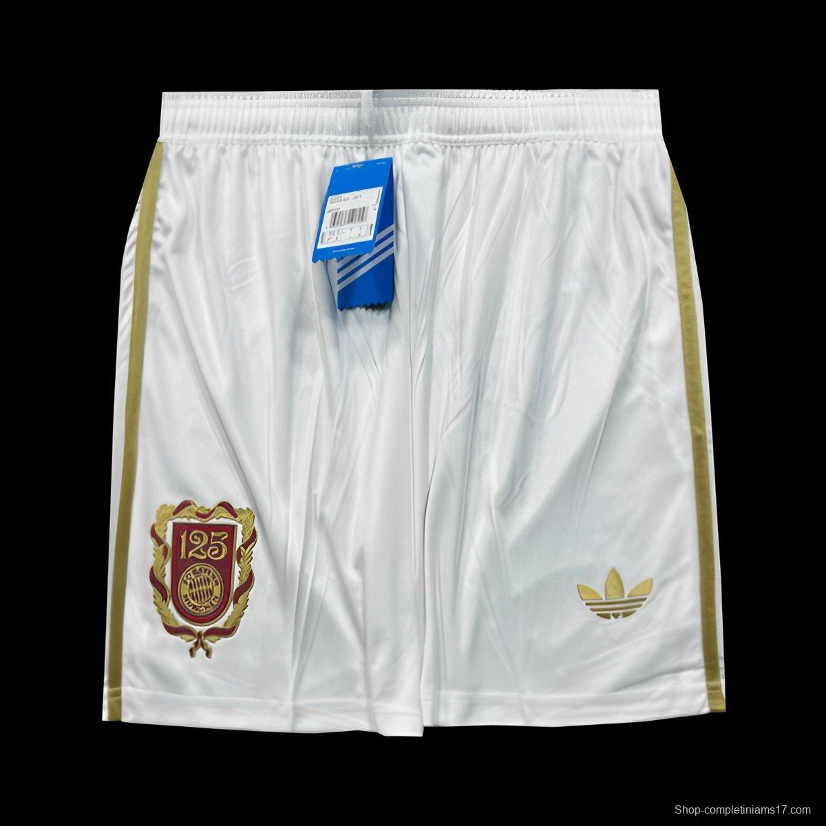 25/26 Bayern Munich 125Th Anniversary WHITE Shorts