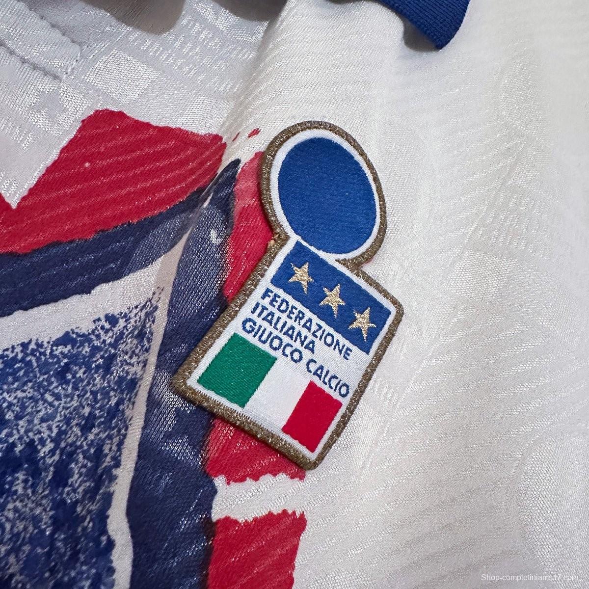 Retro 1994 Italy Diadora Player Special Training  Roberto Baggio Jersey