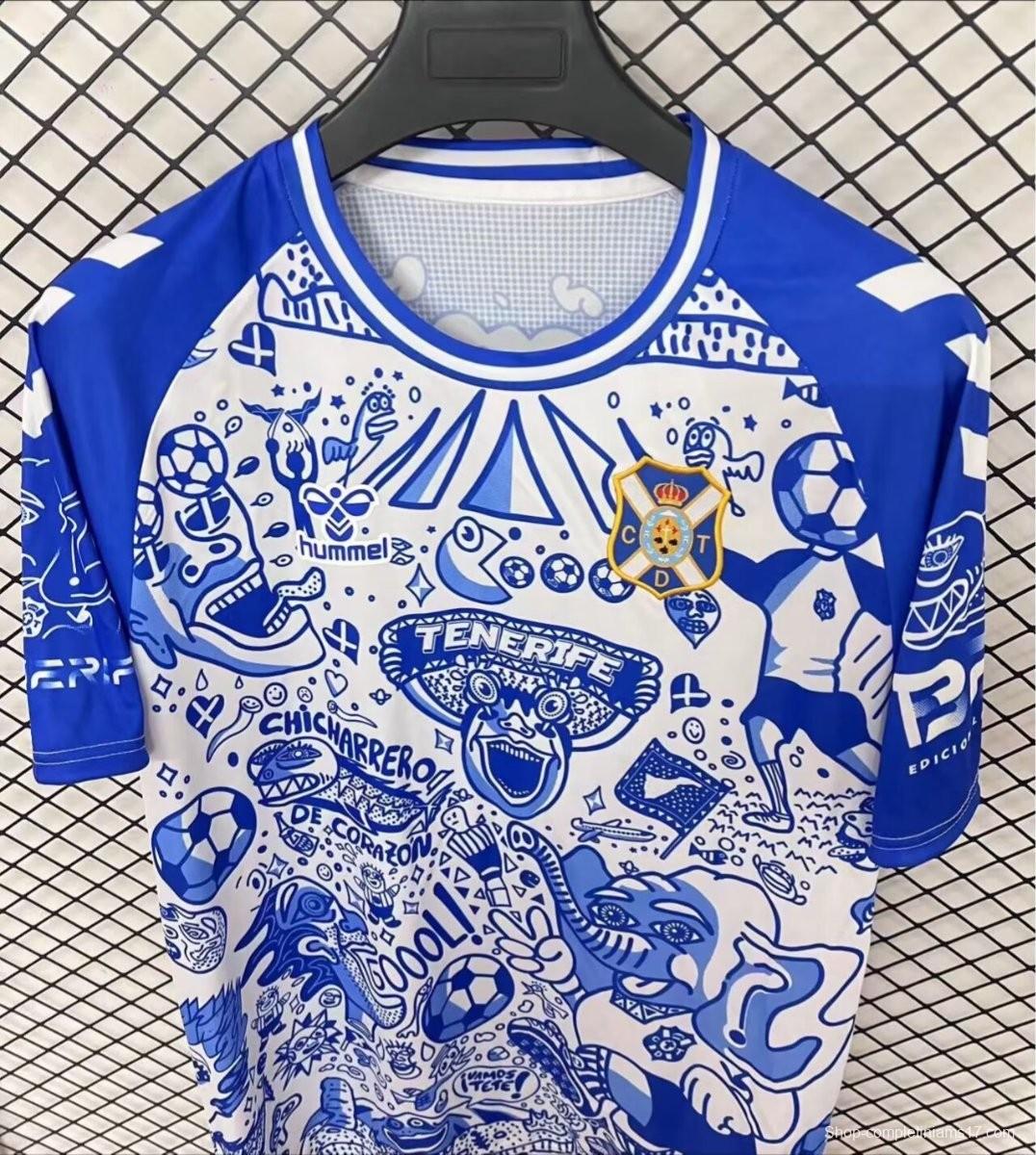 25/26 CD Tenerife Blue with Graffiti Art Jersey