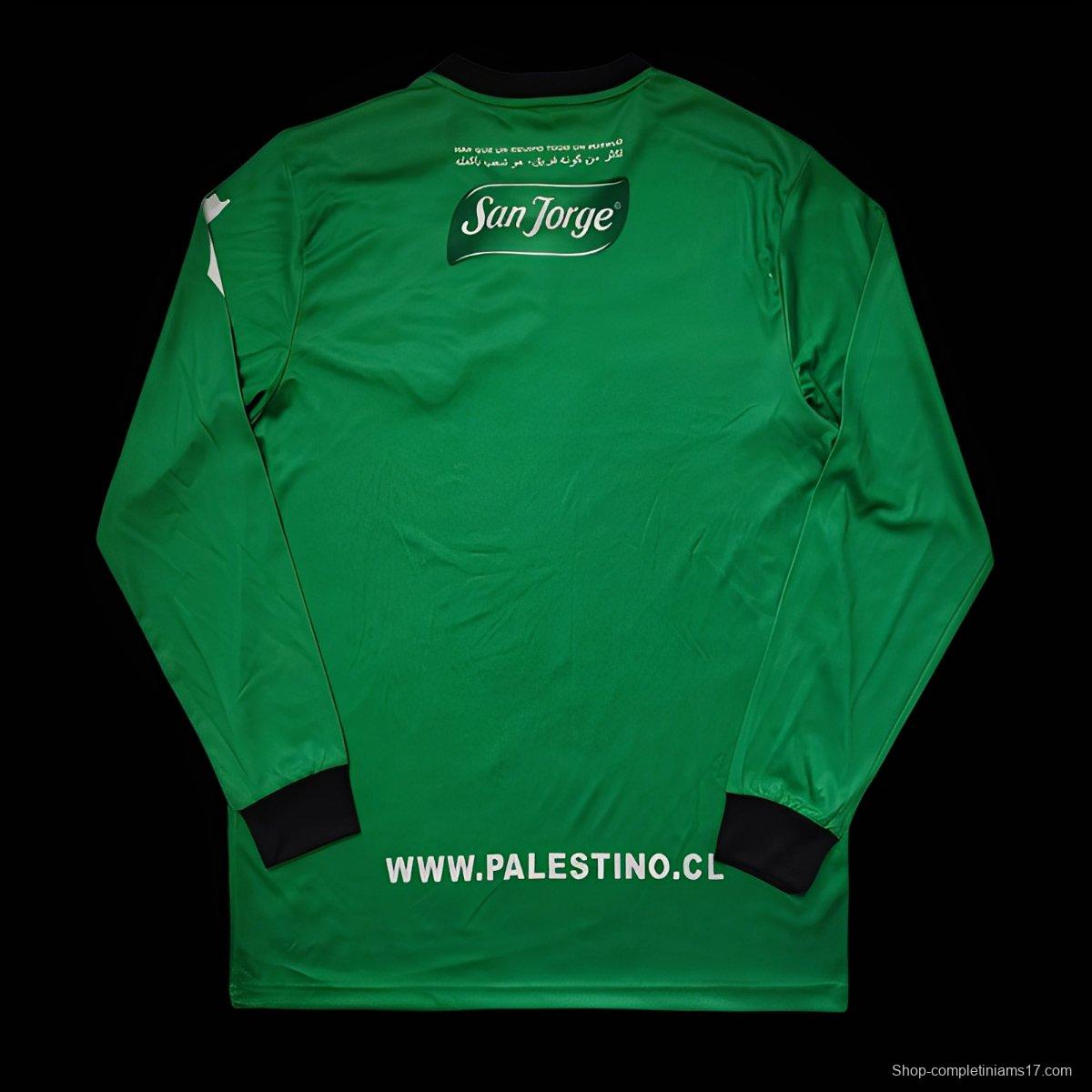 Retro 22/23 Palestino CD Green Long Sleeve Jersey