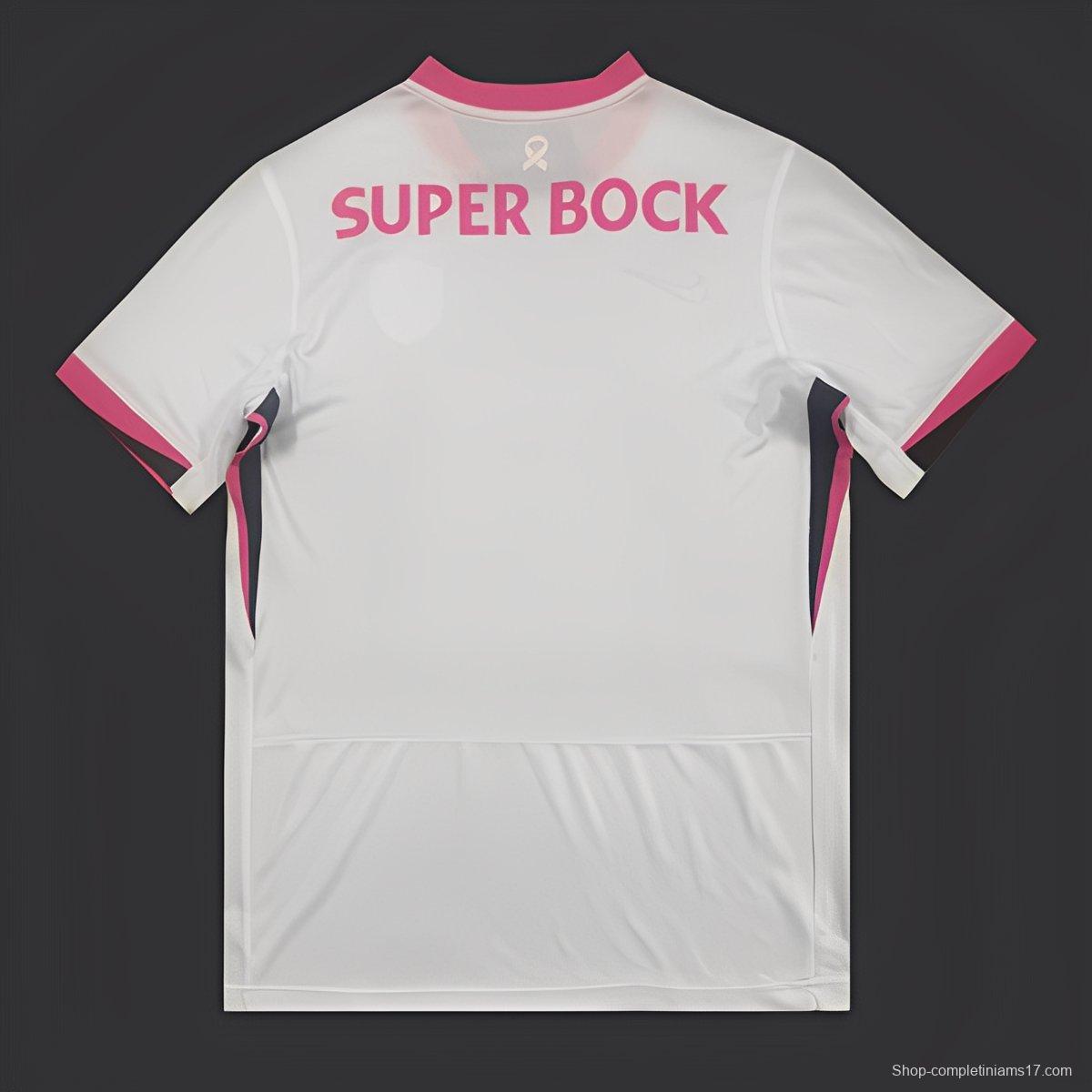 25/26 Sporting Lisbon October White/Pink Jersey