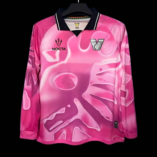 25/26 Kids Venezia Pink Goalkeeper Long Sleeve Jersey
