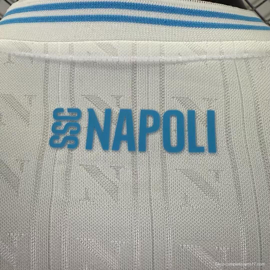 Player Version 25/26 SSC Napoli Champion Away White Jersey