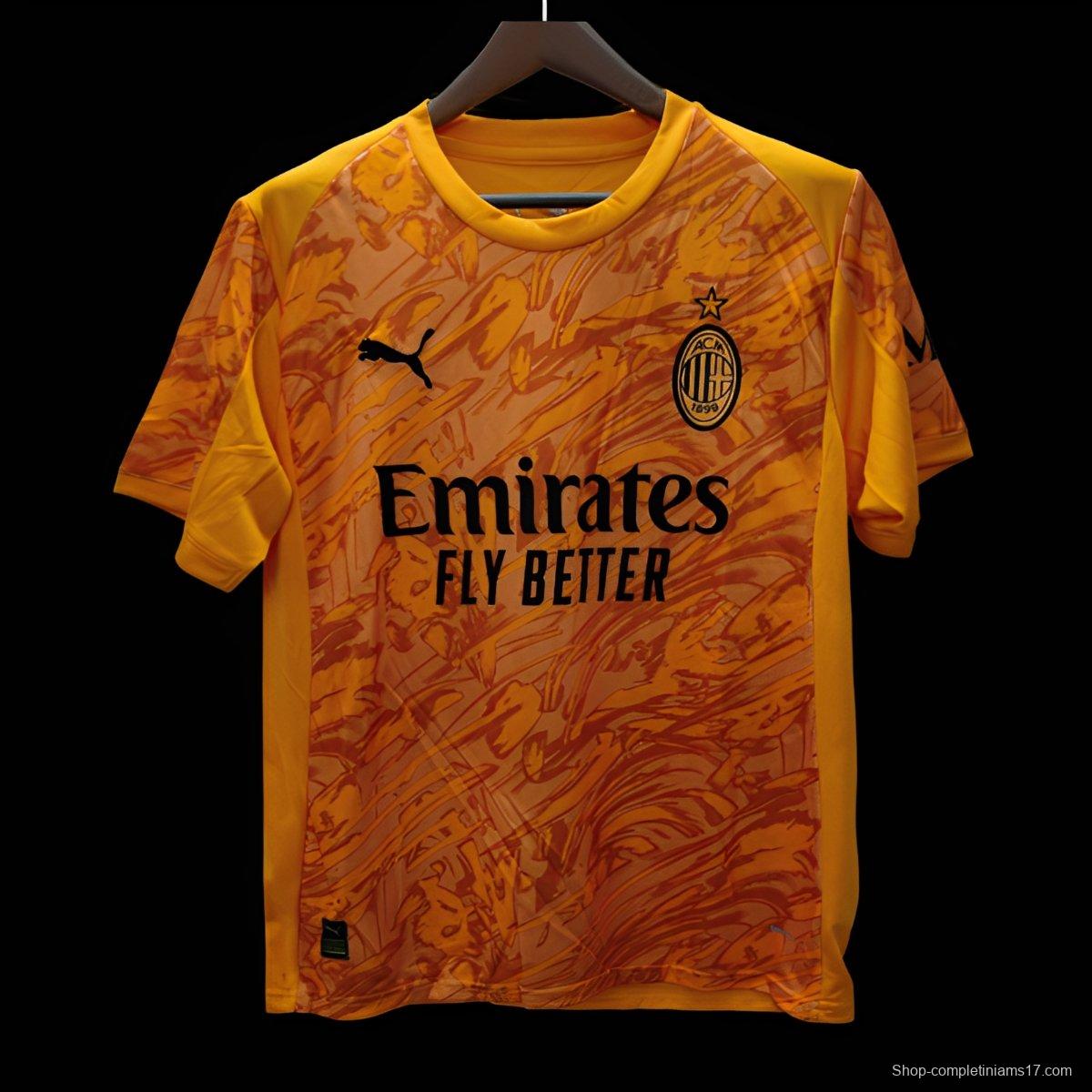 25/26 AC Milan Goalkeeper Third Orange Jersey