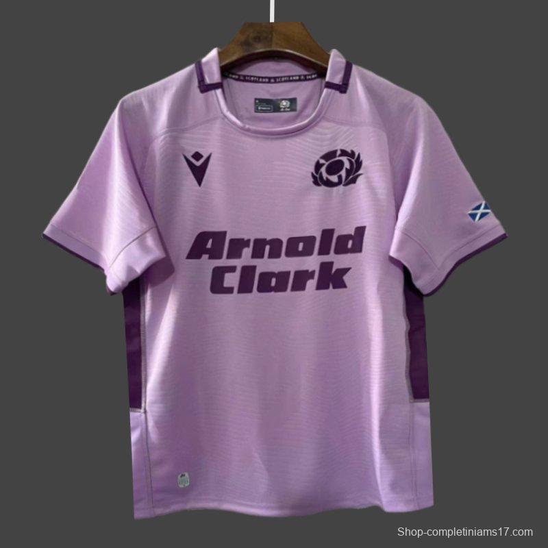 2026 Scotland Pink with Purple Trim Jersey