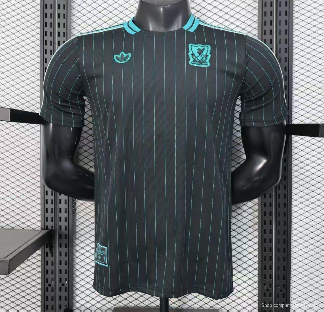 Player Version 25/26 Liverpool Black Adidas Original Casual Jersey