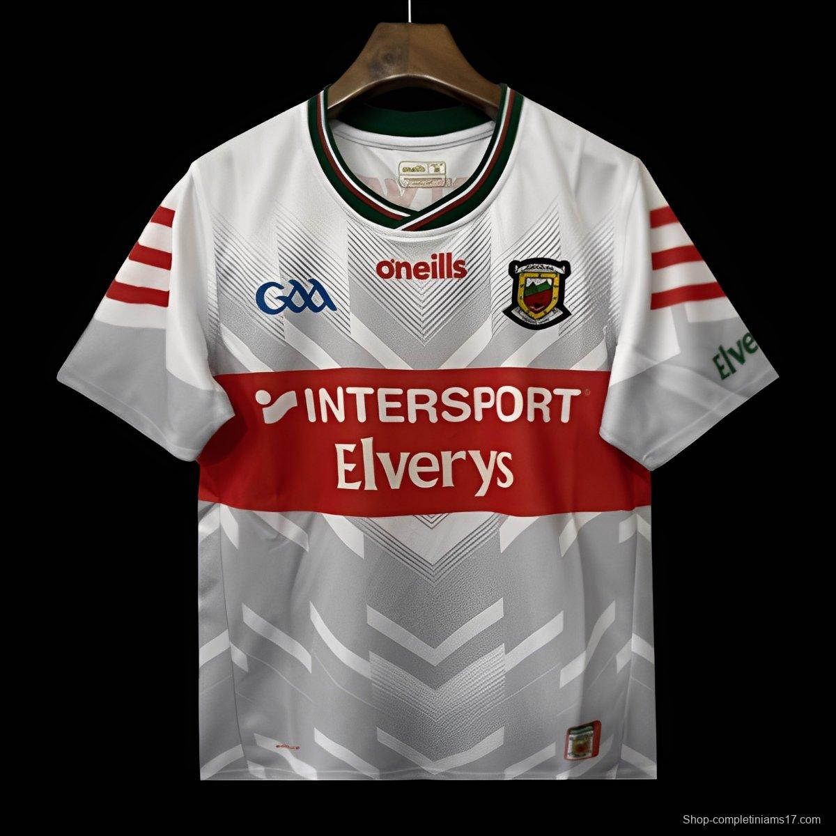 25/26 Mayo GAA White with Red Trim Jersey