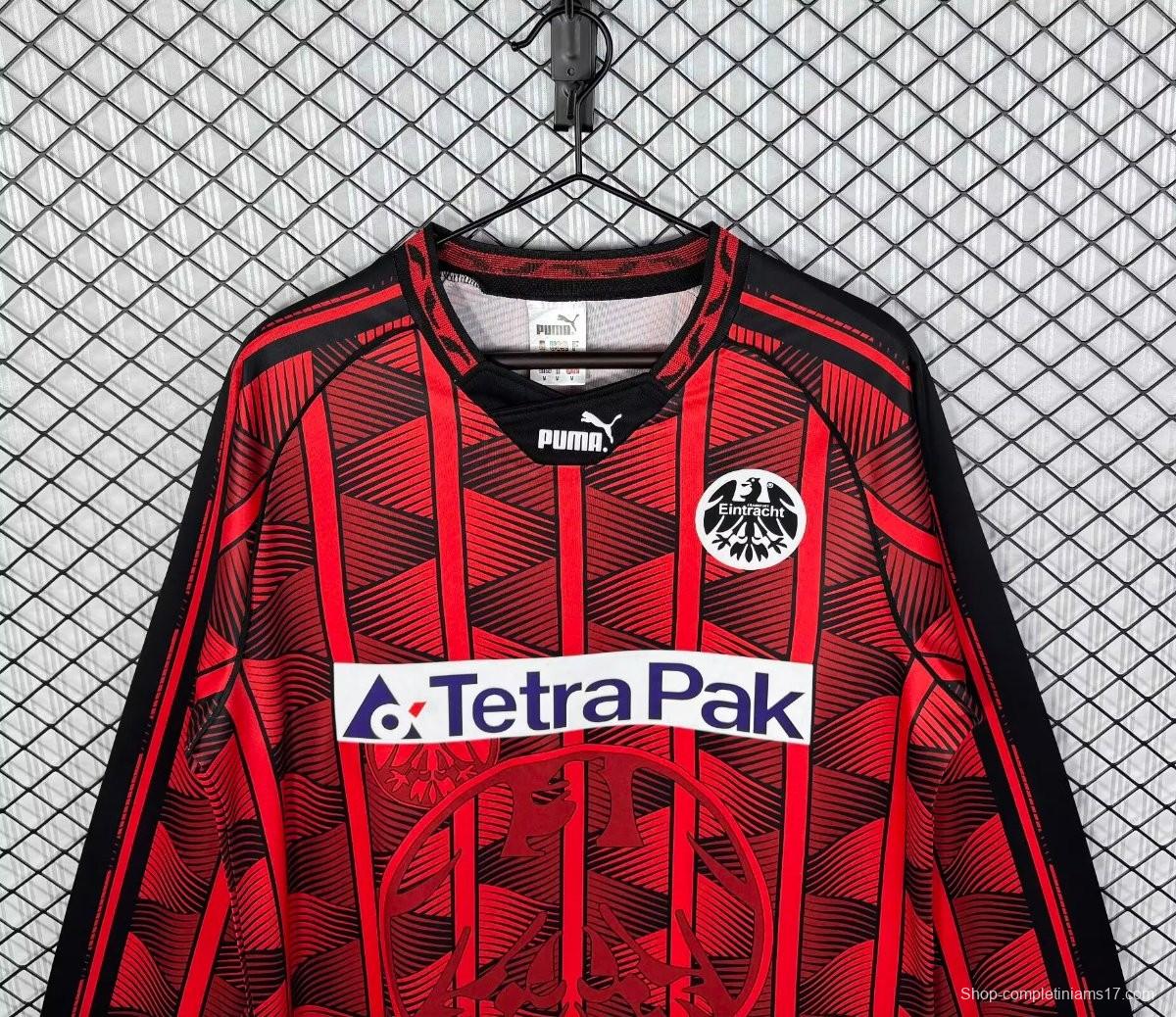 Retro 95/96 Eintracht Frankfurt Home Long Sleeve Jersey