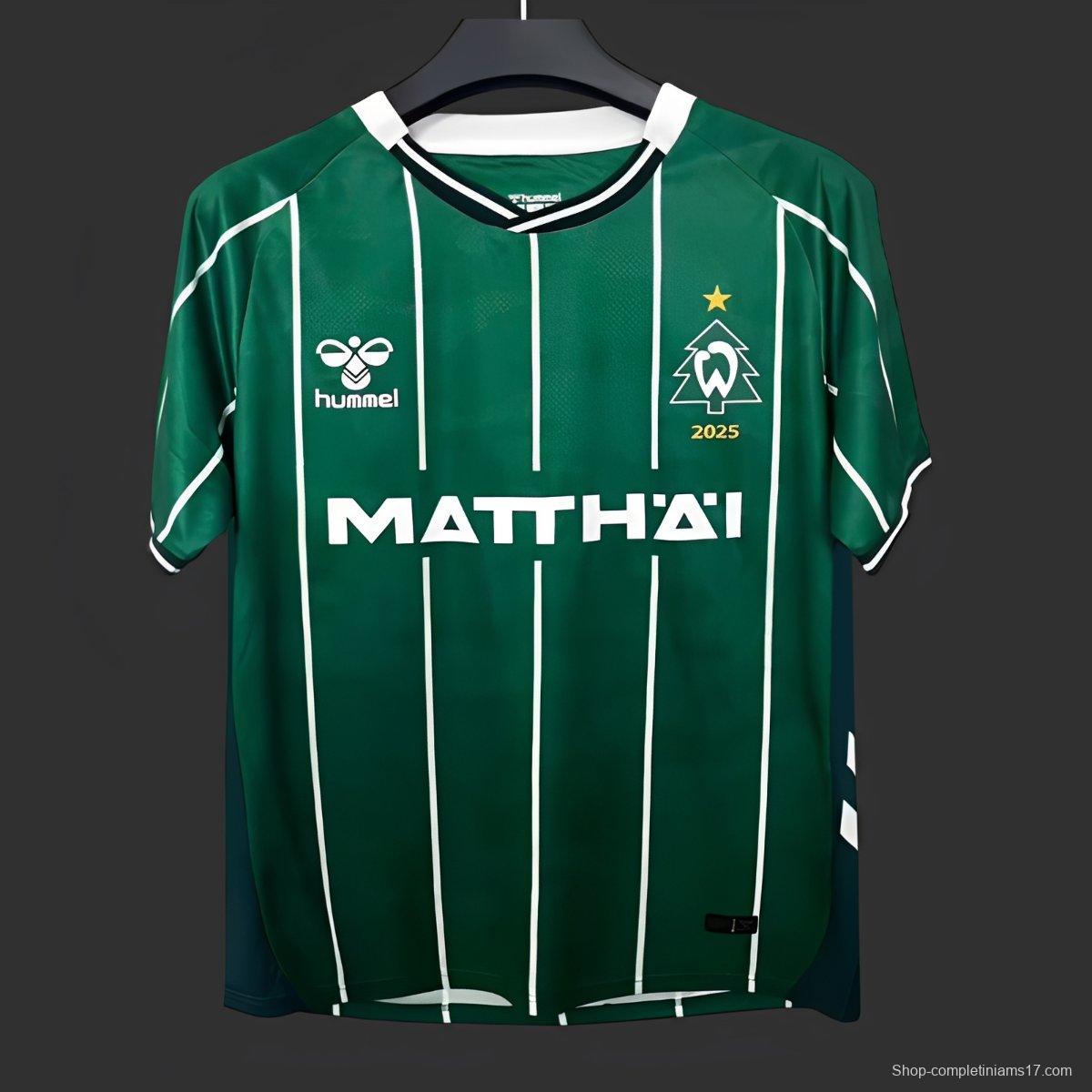 25/26 Werder Bremen Christmas Green Jersey