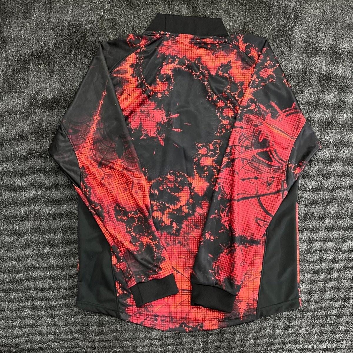 2026 Netherlands Red/Black Long Sleeve Goalkeeper Jersey