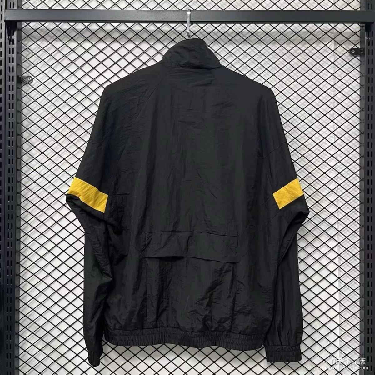 2026 Germany Black Full Zipper Windbreaker