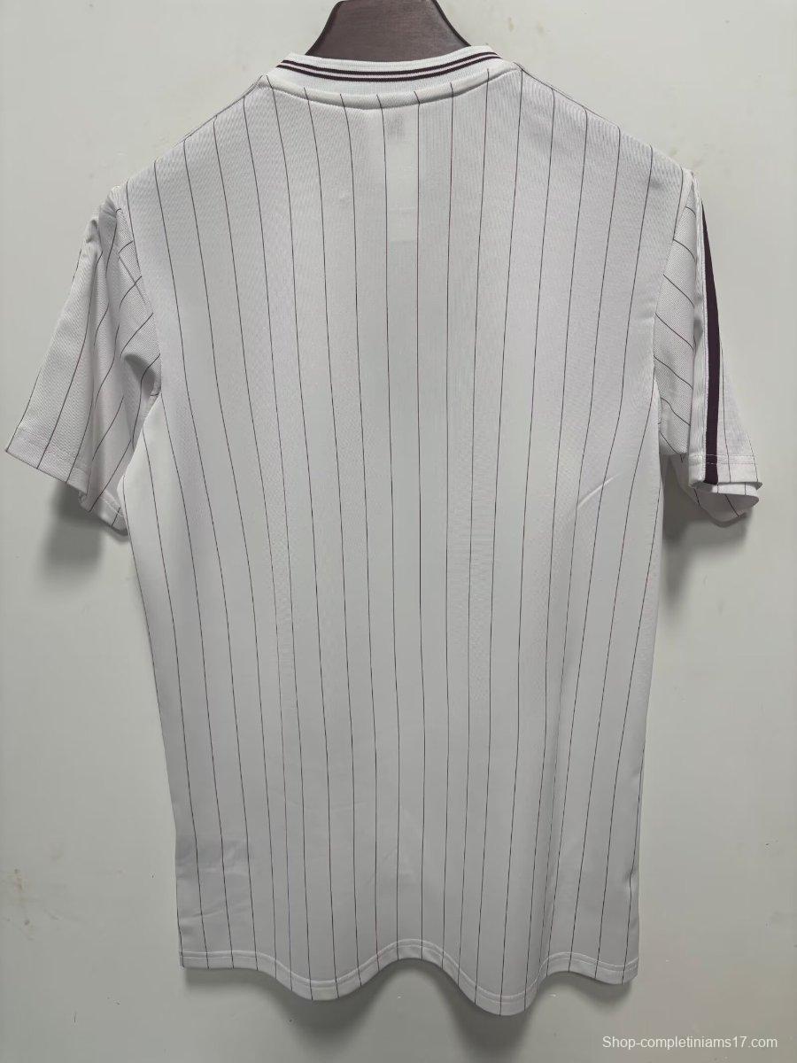 2026 Aston Villa Adidas Terrace Icons White Jersey