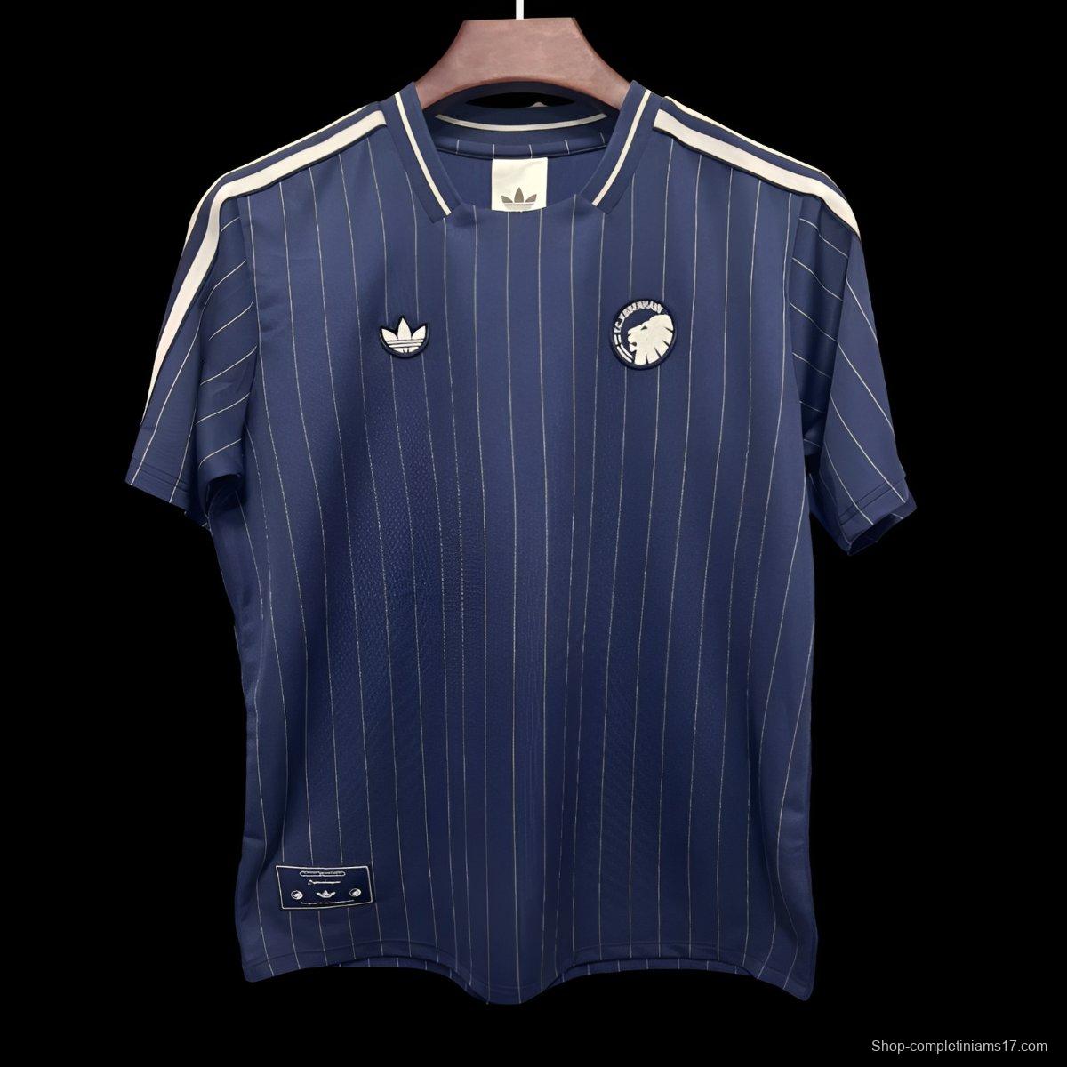 25/26 FC Copenhagen Adidas Terrace Icons Navy Blue Jersey