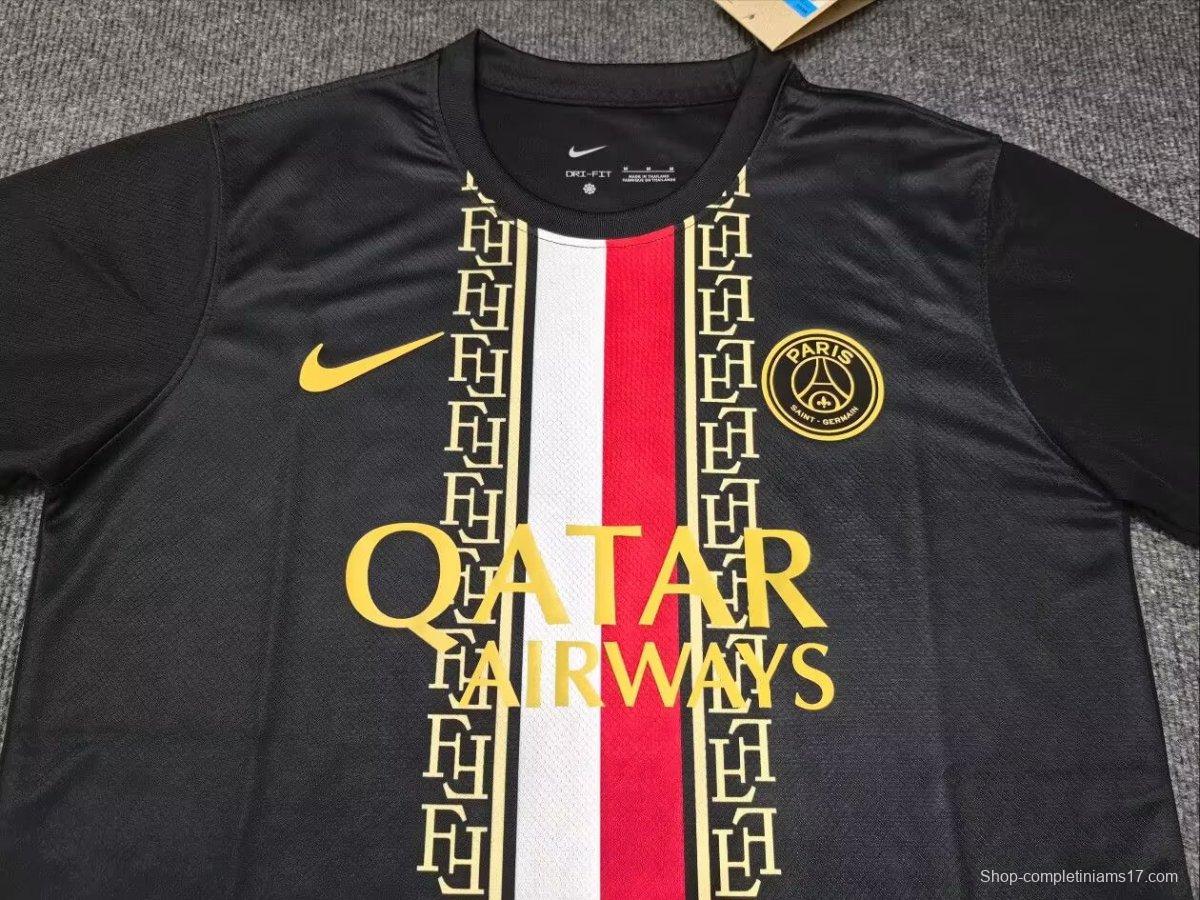 25/26 PSG Paris Saint-Germain Entrainement Black Special Jersey