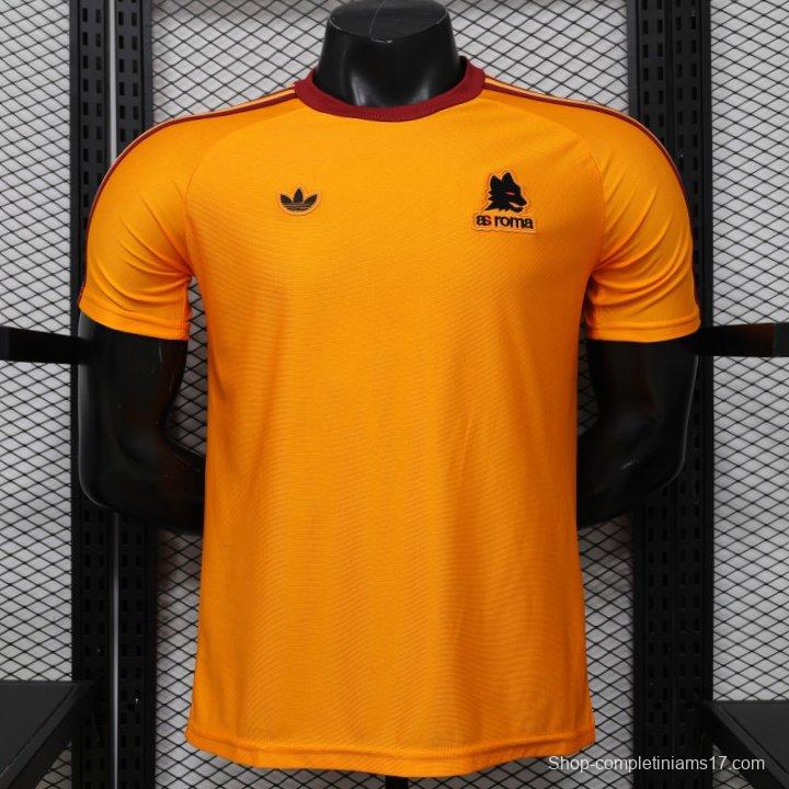 Player Version 26/27 AS Roma x Adidas Originals Orange Special Edition Jersey