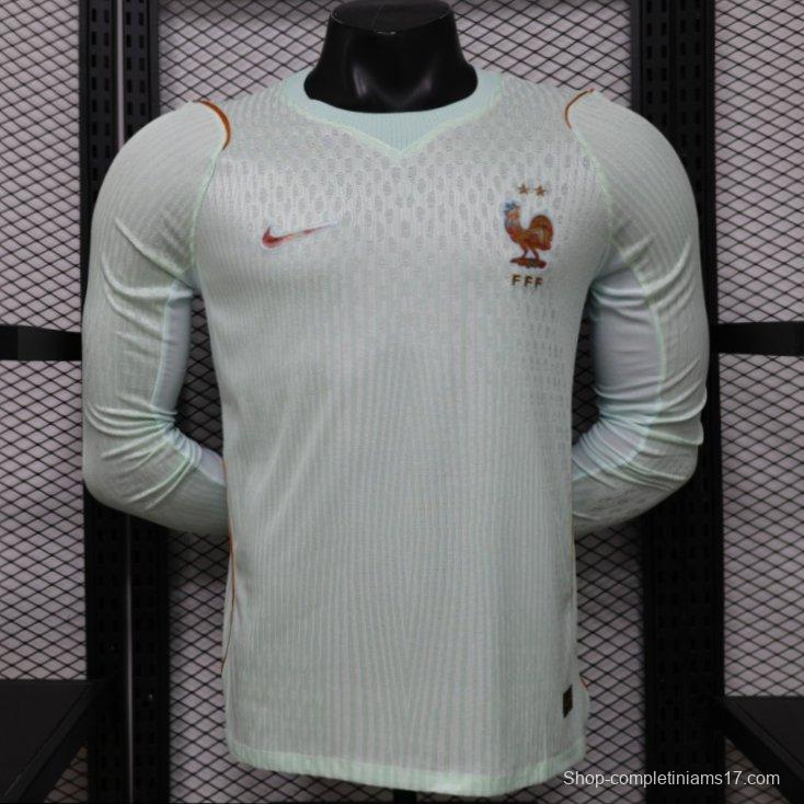 Player Version 26/27 France Mint Green Away Long Sleeve Jersey