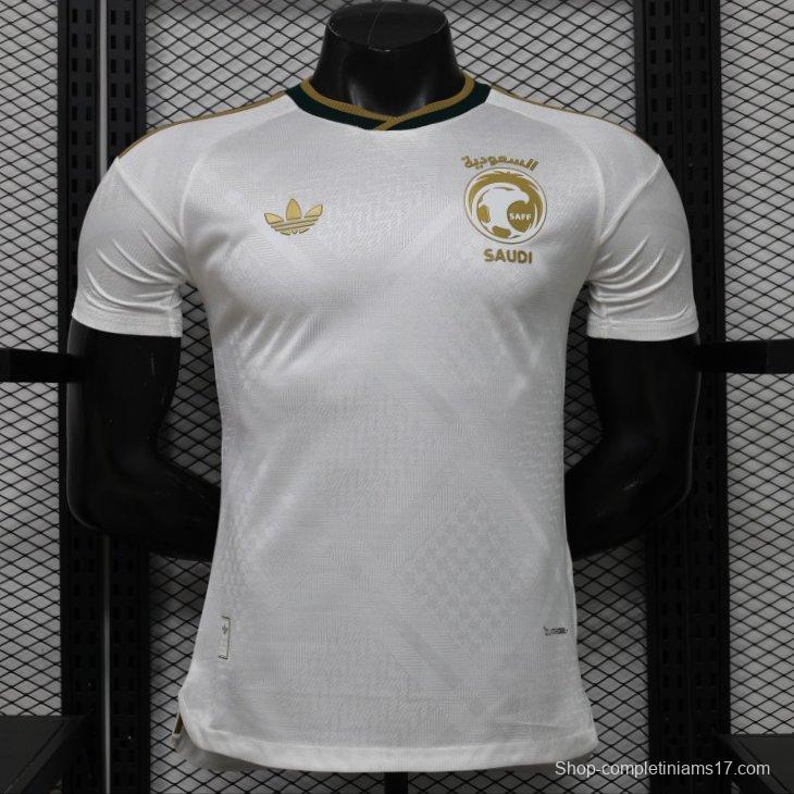 Player Version 26/27 Saudi Arabia  White & Gold Home Jersey