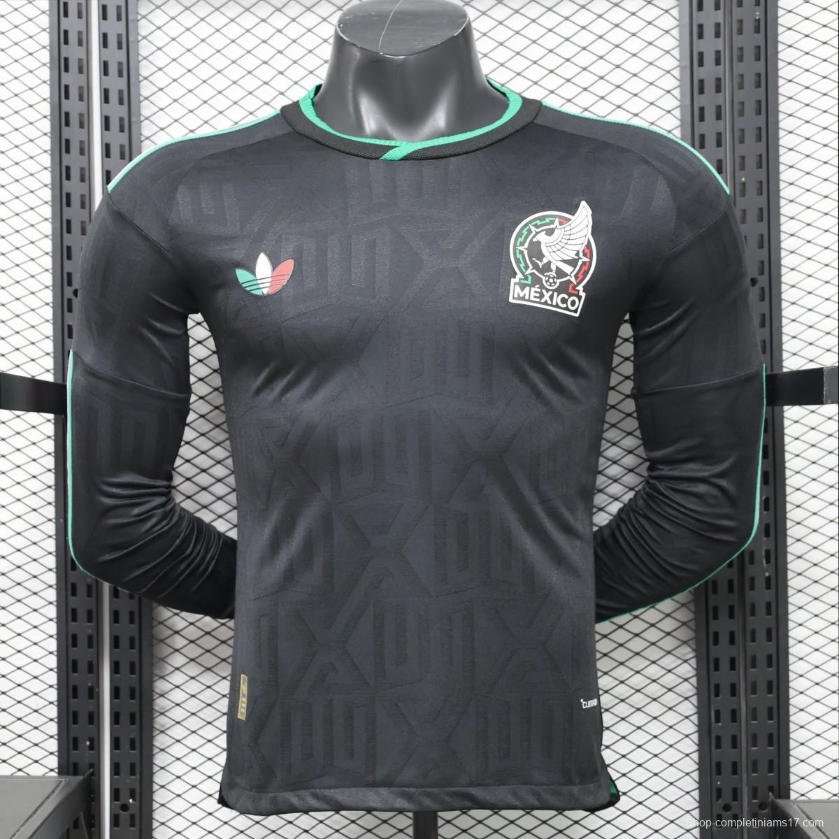 Player Version 26/27 Mexico Away  Black  Long Sleeve  Jersey