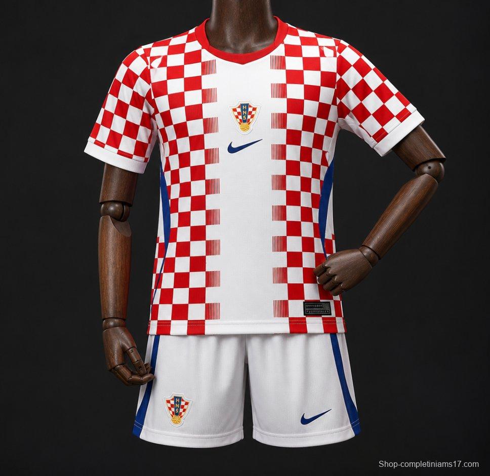 2026 Kids Croatia Home Jersey