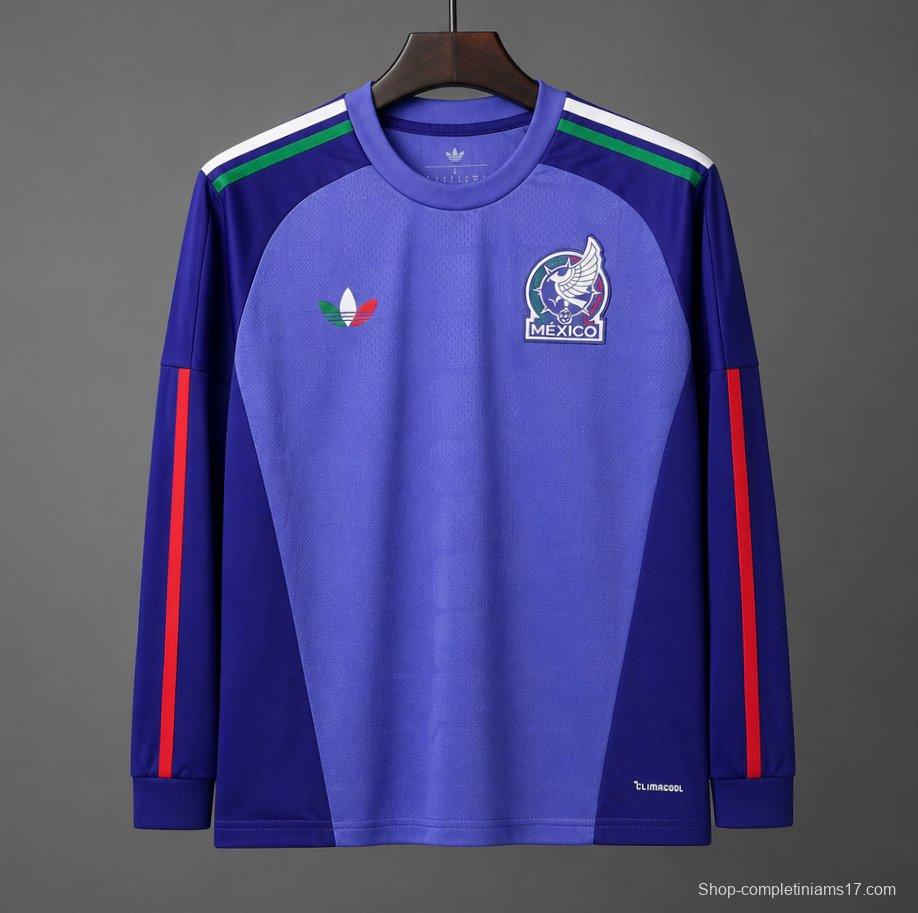 2026 Meixco ’Away Goalkeeper Purple Long Sleeve Jersey