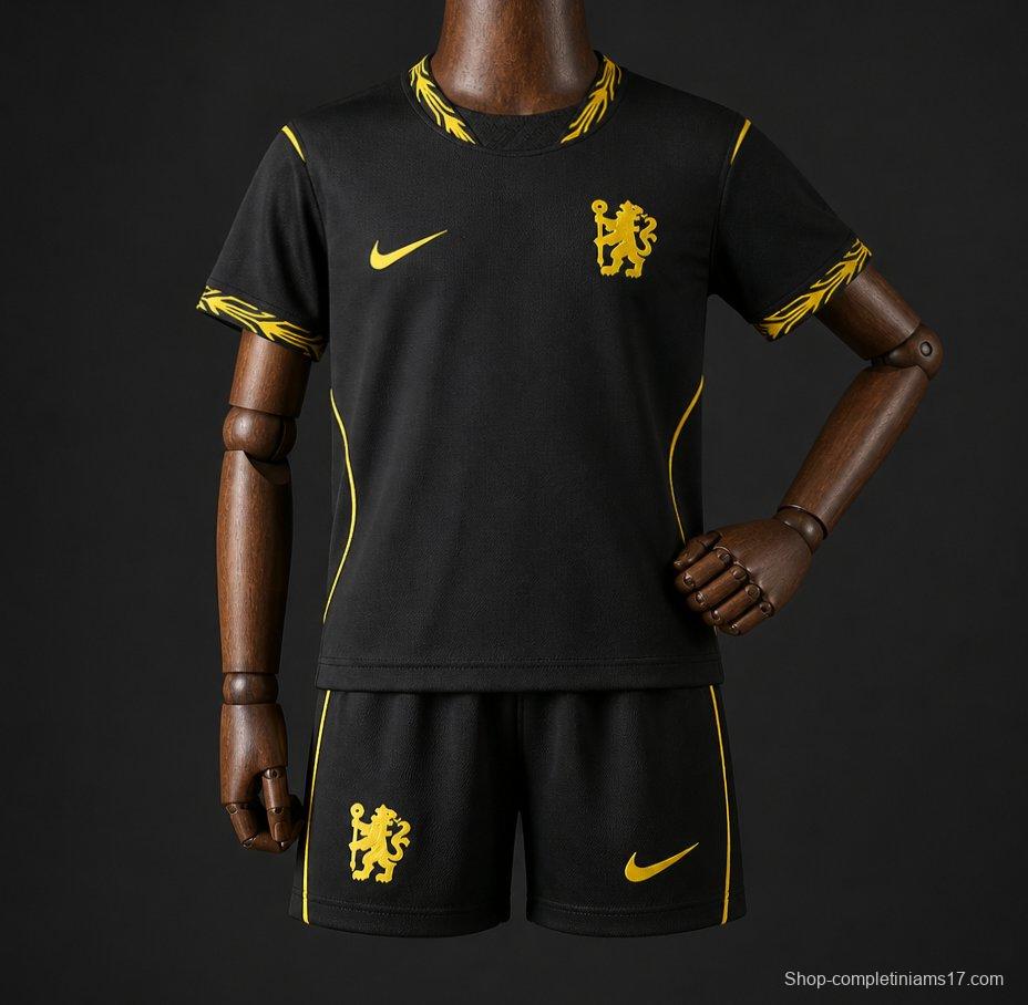 26/27 Kids Chelsea Away Black Jersey