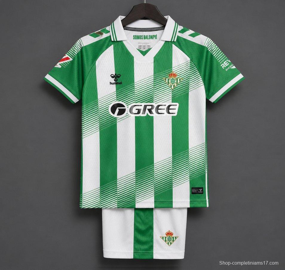 26/27 Kids Real Betis Home Jersey