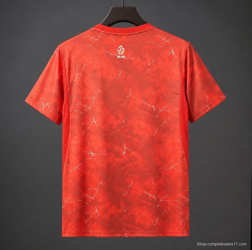 2026 Poland Away Vibrant Red Jersey