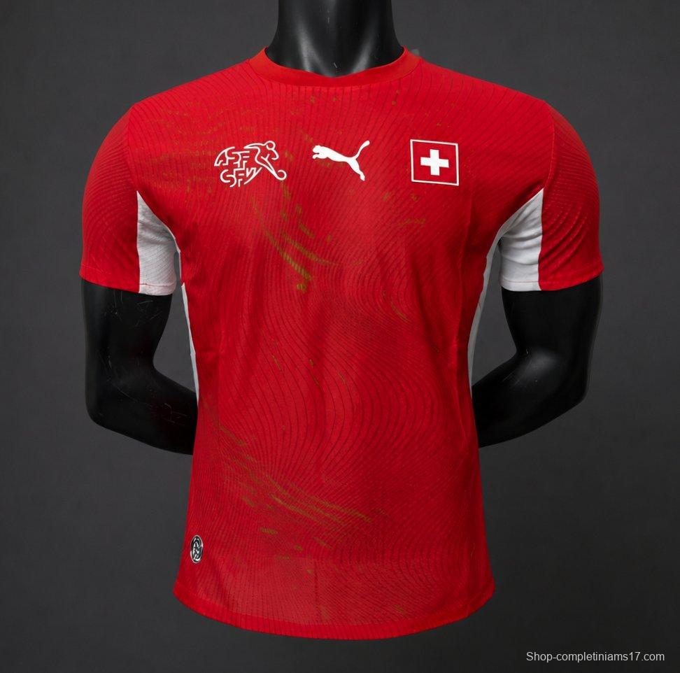 Player Version 2026 Switzerland Home Jersey
