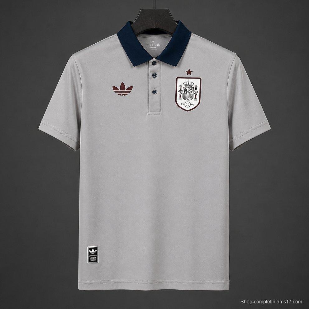 2026 Spain Grey POLO Jersey